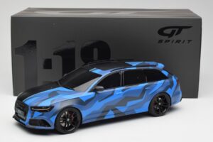 Audi RS6 C7 Avant GMK Blue & Black GT Spirit 1:18 GT799 Resin — photo 6 of 6