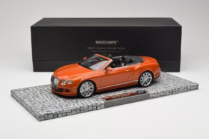 Bentley Continental GT Speed Convertible Orange Metallic Minichamps 1:18 107139430 Diecast — photo 6 of 6
