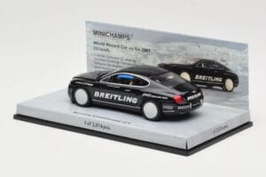 Bentley Continental GT World Record Car on Ice Black Minichamps 1:43 436139026-O Diecast — photo 3 of 4