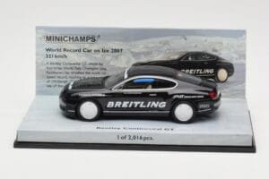 Bentley Continental GT World Record Car on Ice Black Minichamps 1:43 436139026-O Diecast