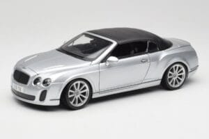Bentley Continental Supersports Convertible 1st Gen Silver Bburago 1:18 18-11037S Diecast