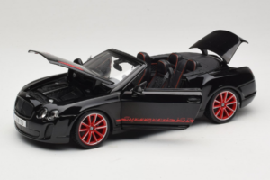 Bentley Continental Supersports ISR Convertible Black With Red Wheels Bburago 1:18 18-11035 Diecast — photo 2 of 8