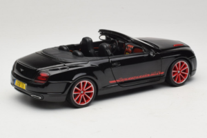 Bentley Continental Supersports ISR Convertible Black With Red Wheels Bburago 1:18 18-11035 Diecast — photo 3 of 8