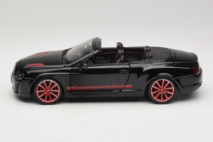 Bentley Continental Supersports ISR Convertible Black With Red Wheels Bburago 1:18 18-11035 Diecast — photo 4 of 8