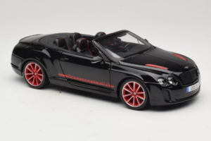 Bentley Continental Supersports ISR Convertible Black With Red Wheels Bburago 1:18 18-11035 Diecast — photo 6 of 8