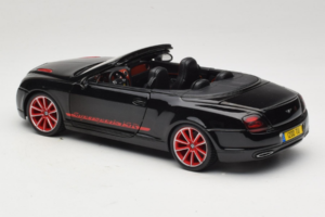 Bentley Continental Supersports ISR Convertible Black With Red Wheels Bburago 1:18 18-11035 Diecast — photo 7 of 8
