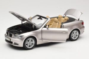 BMW 1 Series E88 Cabriolet Mineral Silver Metallic Kyosho 1:18 80430427020 Diecast — photo 2 of 8