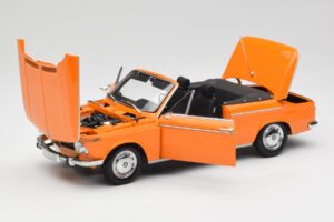 BMW 1600 Cabriolet Orange Minichamps 1:18 100021030-O Diecast — photo 2 of 8
