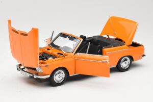 BMW 1600 E10 Cabriolet Orange Minichamps 1:18 100021030 Diecast — photo 2 of 8