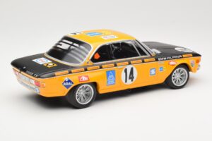 BMW 2800 CS BMW Alpina #14 H. Kelleners / G. Huber Winners 24 Hours of Spa 1970 Minichamps 1:18 155702714 Diecast — photo 2 of 6