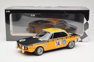BMW 2800 CS BMW Alpina #14 H. Kelleners / G. Huber Winners 24 Hours of Spa 1970 Minichamps 1:18 155702714 Diecast — photo 6 of 6