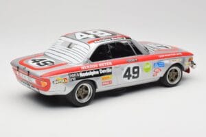 BMW 2800 CS E9 #49 Team Schnitzer G. Herzog / H. Heyer 24 Hours of Spa 1972 Minichamps 1:18 155722749 Diecast — photo 2 of 6