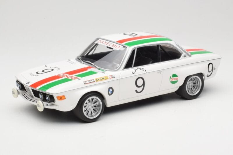 BMW 2800 CS E9 #9 Castrol BMW T. Moorkens / E. Haxhe 24 Hours of Spa 1971 Minichamps 1:18 155712709 Diecast