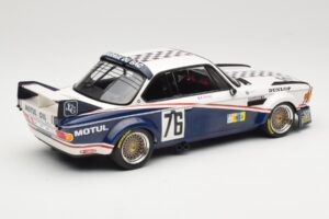 BMW 3.0 CSL E9 Garage Du Bac #76 P. Depnic / H. Coulon 24 Hours of Le Mans 1977 Minichamps 1:18 155772576 Diecast — photo 2 of 6