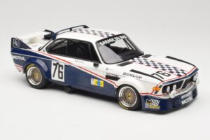 BMW 3.0 CSL E9 Garage Du Bac #76 P. Depnic / H. Coulon 24 Hours of Le Mans 1977 Minichamps 1:18 155772576 Diecast — photo 4 of 6