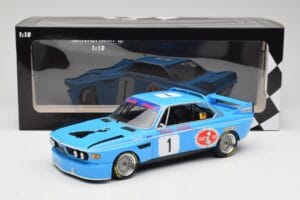 BMW 3.0 CSL E9 #1 Precision Liegeoise J. Peltier / C. Lafosse Winners 4 Hours Monza 1974 Minichamps 1:18 155742681 Diecast — photo 6 of 6