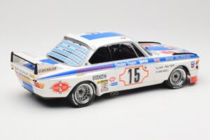 BMW 3.0 CSL E9 #15 BMW Alpina J. Peltier / H. Menzel 24 Hours of Spa 1973 Minichamps 1:18 155732695 Diecast — photo 2 of 6