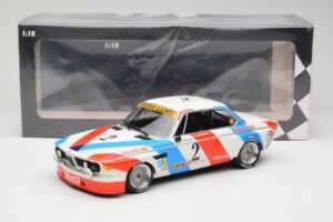 BMW 3.0 CSL E9 #2 Luigi Racing A. de Fierlant / P. Xhenceval Winners 24 Hours of Spa 1975 Minichamps 1:18 155752602 Diecast — photo 6 of 6