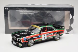 BMW 3.0 CSL E9 #2 Luigi Racing J-M. de Wael / A. de Fierlant Winners GP Nurburgring 1976 Minichamps 1:18 155762502 Diecast — photo 6 of 6