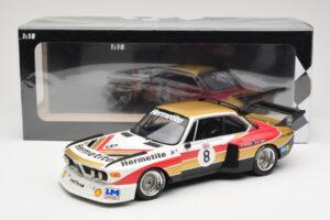 BMW 3.5 CSL E9 Hermetite #8 J. Fitzpatrick / T. Walkinshaw 1000 km Nurburgring 1976 Minichamps 1:18 155762608 Diecast — photo 6 of 6