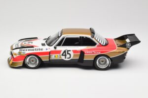 BMW 3.5 CSL E9 #45 Hermetite T. Walkinshaw / J. Fitzpatrick 24 Hours of Le Mans 1976 Minichamps 1:18 155762645 Diecast — photo 3 of 6