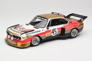 BMW 3.5 CSL E9 #45 Hermetite T. Walkinshaw / J. Fitzpatrick 24 Hours of Le Mans 1976 Minichamps 1:18 155762645 Diecast