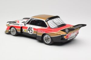 BMW 3.5 CSL E9 #45 Hermetite T. Walkinshaw / J. Fitzpatrick 24 Hours of Le Mans 1976 Minichamps 1:18 155762645 Diecast — photo 5 of 6