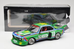 BMW 3.5 CSL E9 Schnitzer #10 D. Quester / R. Peterson 6 Hours Watkins Glen 1976 Minichamps 1:18 155762610 Diecast — photo 6 of 6