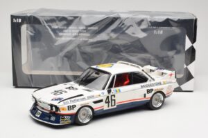 BMW 3.5 CSL E9 #46 Team Brock P. Brock / F. Muir / J. Aubriet 24 Hours of Le Mans 1976 Minichamps 1:18 153762646 Diecast — photo 6 of 6