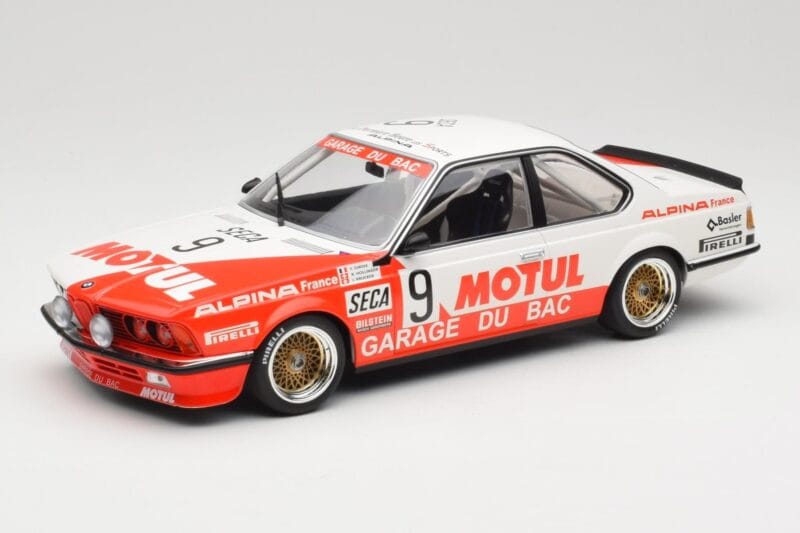 BMW 635 CSi E24 #9 Hollinger / P. Giroix Garage du Bac 24 Hours of Spa 1984 Minichamps 1:18 155842509 Diecast