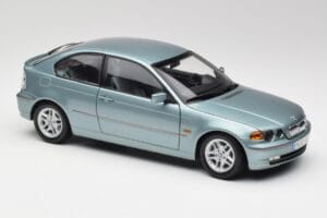 BMW 325Ti E46 Compact Light Blue Metallic Kyosho 1:18 80430024439 Diecast — photo 6 of 8