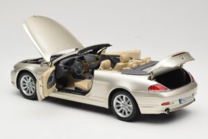 BMW 6 Series E64 Cabriolet Mineral Silver Metallic Kyosho 1:18 80430153437 Diecast — photo 6 of 9