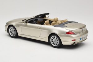 BMW 6 Series E64 Cabriolet Mineral Silver Metallic Kyosho 1:18 80430153437 Diecast — photo 8 of 9