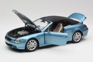 BMW 6 E64 Cabriolet Light Blue Kyosho 1:18 80430153440 Diecast — photo 2 of 8