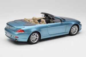 BMW 6 E64 Cabriolet Light Blue Kyosho 1:18 80430153440 Diecast — photo 3 of 8