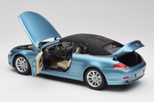BMW 6 E64 Cabriolet Light Blue Kyosho 1:18 80430153440 Diecast — photo 5 of 8