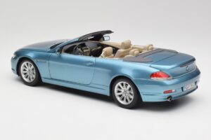 BMW 6 E64 Cabriolet Light Blue Kyosho 1:18 80430153440 Diecast — photo 7 of 8