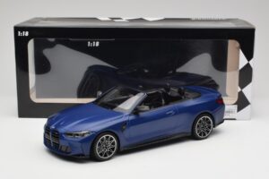 BMW M4 G82 Cabriolet Frozen Portimao Blue Minichamps 1:18 155021030 Diecast — photo 6 of 6