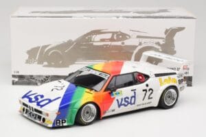 BMW M1 #72 BMW France Zol Auto B. Rousselot / J. Servanin 24 Hours of Le Mans 1981 Minichamps 1:18 180812972 Diecast — photo 2 of 8