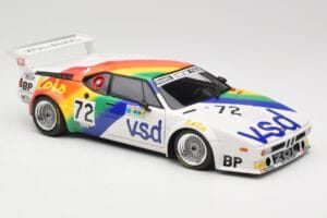 BMW M1 #72 BMW France Zol Auto B. Rousselot / J. Servanin 24 Hours of Le Mans 1981 Minichamps 1:18 180812972 Diecast — photo 6 of 8