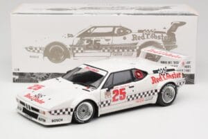 BMW M1 #25 Red Lobster D. Cowart / K. Miller LA Times GP Riverside 1981 Minichamps 1:18 180812925 Diecast — photo 8 of 8