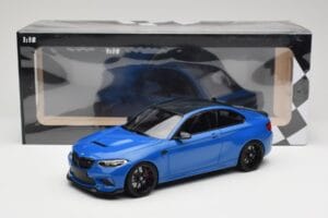 BMW M2 CS F87 Blue Metallic With Black Wheels Minichamps 1:18 155021022 Diecast — photo 6 of 6