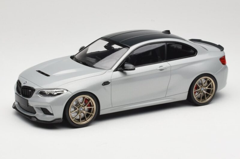 BMW M2 CS F87 Silver with Gold Wheels Minichamps 1:18 155021028 Diecast