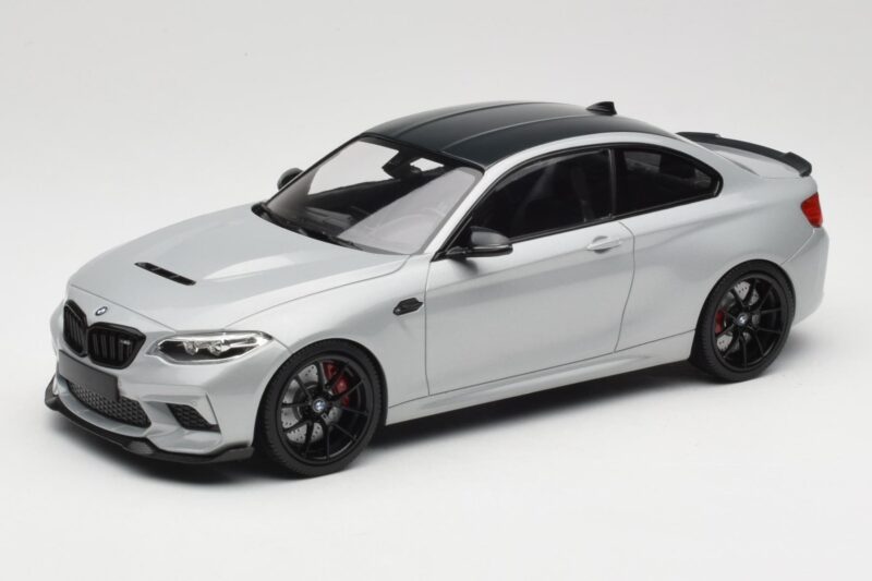 BMW M2 F87 CS Hockenheim Silver Black Wheels Minichamps 1:18 155021024 Diecast
