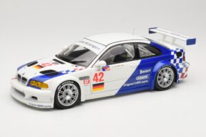 BMW M3 E46 GTR #42 J. Muller / J.J. Lehto ALMS 2001 Minichamps 1:18 80430139183 Diecast