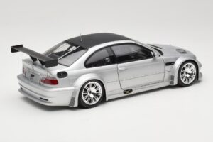BMW M3 E46 GTR Street Silver With Carbon Roof Minichamps 1:18 100012102 Diecast — photo 3 of 8