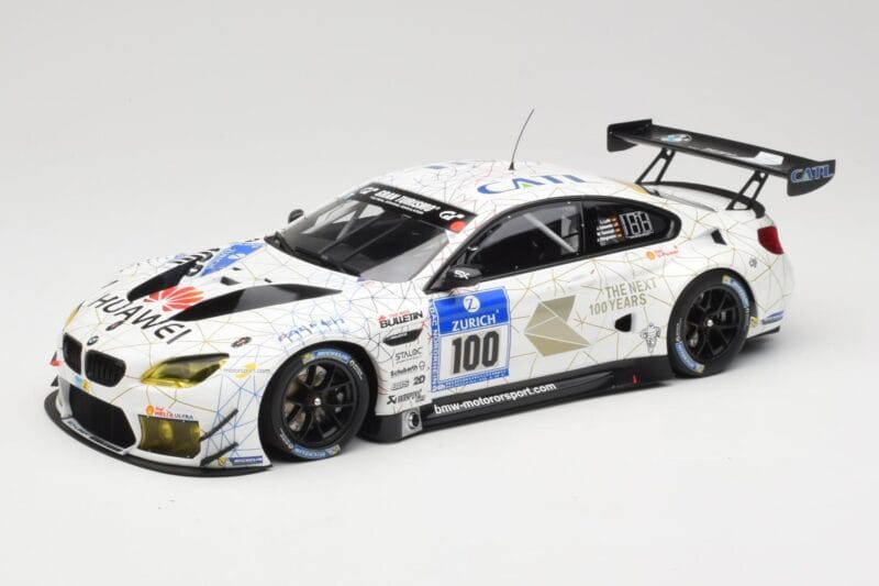 BMW M6 GT3 F13 #100 Schubert Motorsport J. Edwards / J. Klingmann 24h Nurburgring 2016 Minichamps 1:18 155162611 Diecast