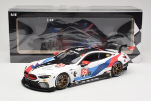 BMW M8 GTE Team RLL C. De Phillippi / B. Auberlen 2nd in Class 12 Hours of Sebring 2018 Minichamps 1:18 155182925 Diecast — photo 6 of 6