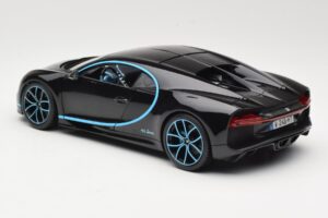 Bugatti Chiron Black & Blue Bburago 1:18 18-11040BK Diecast — photo 7 of 8