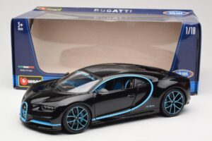 Bugatti Chiron Black & Blue Bburago 1:18 18-11040BK Diecast — photo 8 of 8